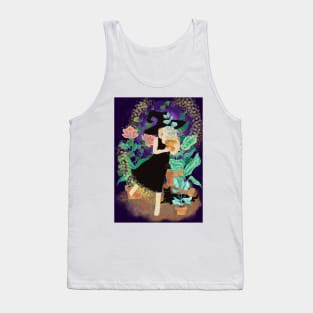 Witch with house plants Tank Top